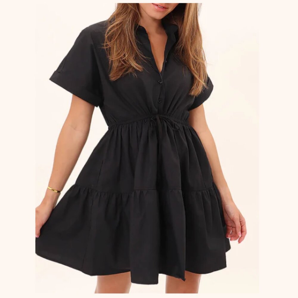 Deluc Black Mini Dress